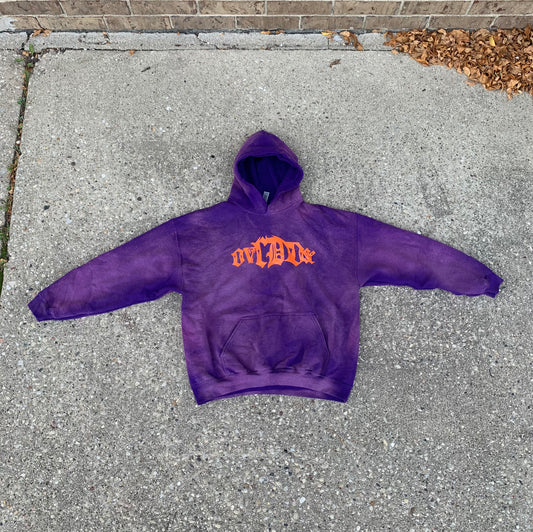Washed Heavy Metal PullOver Hoodie