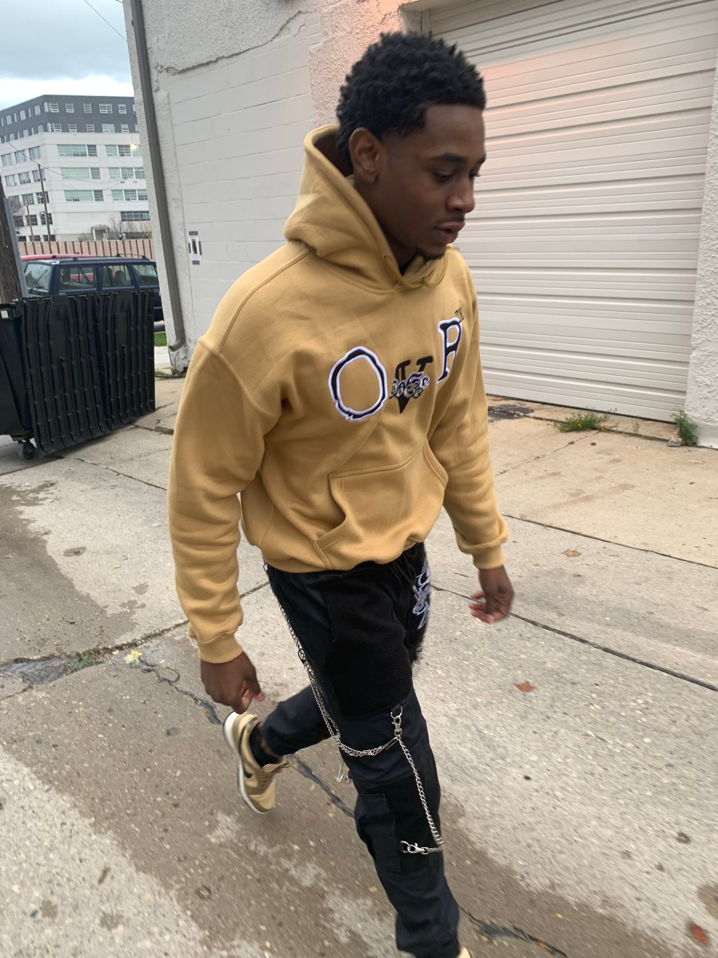 Tan & Black Gold OVRSized Hoodie